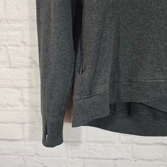 M Lululemon On The Double Pullover Sweater Size 6 Dark Grey Activewear Winter - Picture 3 of 10